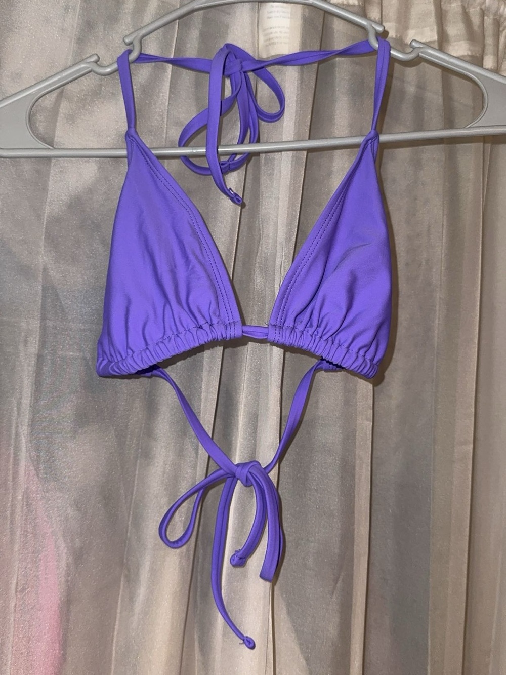 Wild Fable Purple Triangle Bikini Top